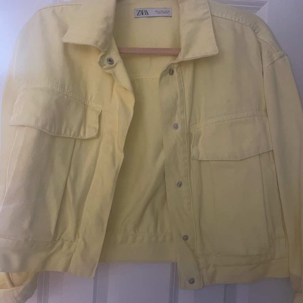 Zara yellow Jean jacket